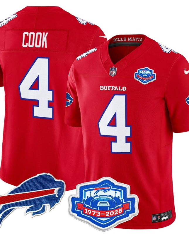 Men's Buffalo Bills 2025 "Rivalries" Vapor Limited Jersey - Farewell Season Patch - All Stitched BUF_KDZ - KINDOZY
