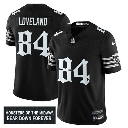 Men's Chicago Bears 'Gothic Monsters Edition' Vapor Limited Jersey - All Stitched CHIBEA_KDZ - KINDOZY