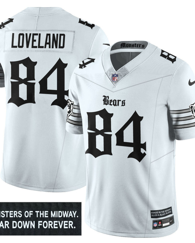 Men's Chicago Bears 'Gothic Monsters Edition' Vapor Limited Jersey - All Stitched CHIBEA_KDZ - KINDOZY