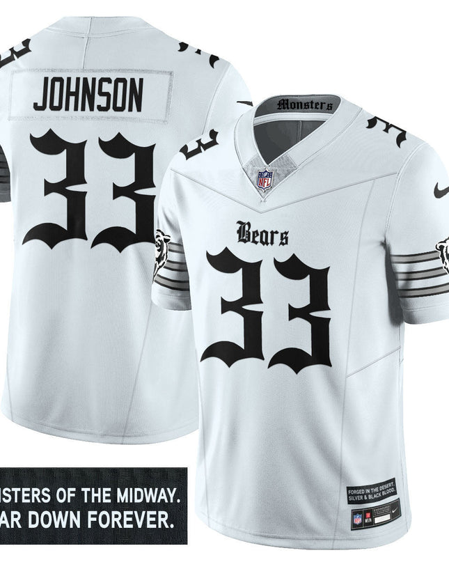 Men's Chicago Bears 'Gothic Monsters Edition' Vapor Limited Jersey - All Stitched CHIBEA_KDZ - KINDOZY