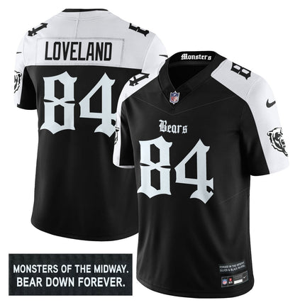 Men's Chicago Bears 'Gothic Monsters Edition' Vapor Limited Jersey - All Stitched CHIBEA_KDZ - KINDOZY