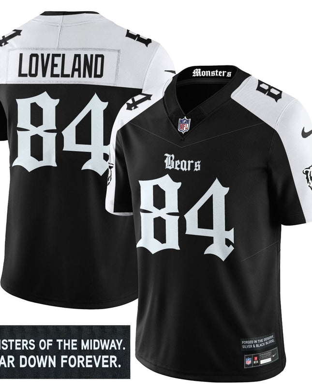 Men's Chicago Bears 'Gothic Monsters Edition' Vapor Limited Jersey - All Stitched CHIBEA_KDZ - KINDOZY
