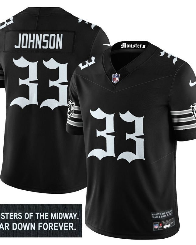 Men's Chicago Bears 'Gothic Monsters Edition' Vapor Limited Jersey - All Stitched CHIBEA_KDZ - KINDOZY