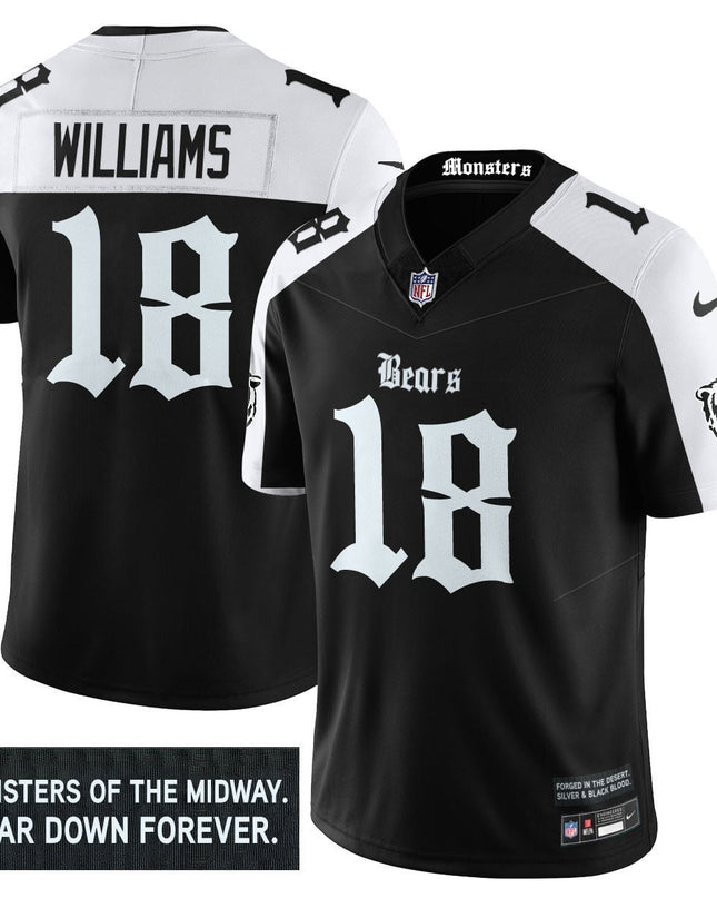 Men's Chicago Bears 'Gothic Monsters Edition' Vapor Limited Jersey - All Stitched CHIBEA_KDZ - KINDOZY