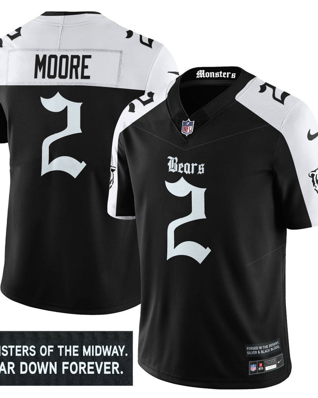 Men's Chicago Bears 'Gothic Monsters Edition' Vapor Limited Jersey - All Stitched CHIBEA_KDZ - KINDOZY