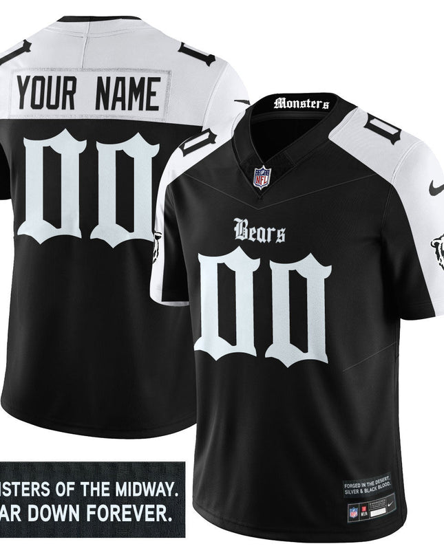 Men's Chicago Bears 'Gothic Monsters Edition' Vapor Limited Jersey - All Stitched CHIBEA_KDZ - KINDOZY