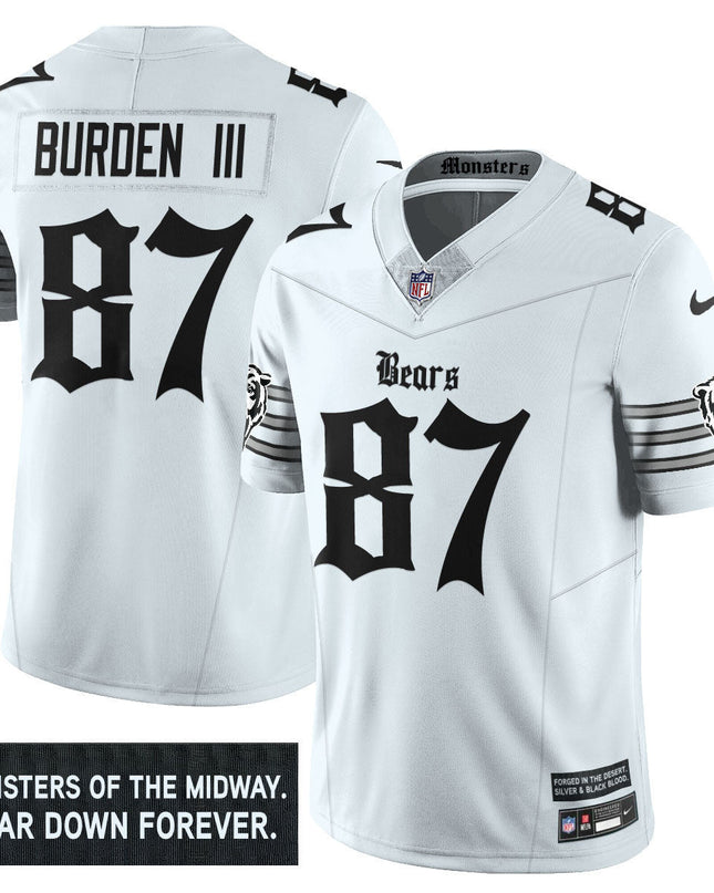 Men's Chicago Bears 'Gothic Monsters Edition' Vapor Limited Jersey - All Stitched CHIBEA_KDZ - KINDOZY