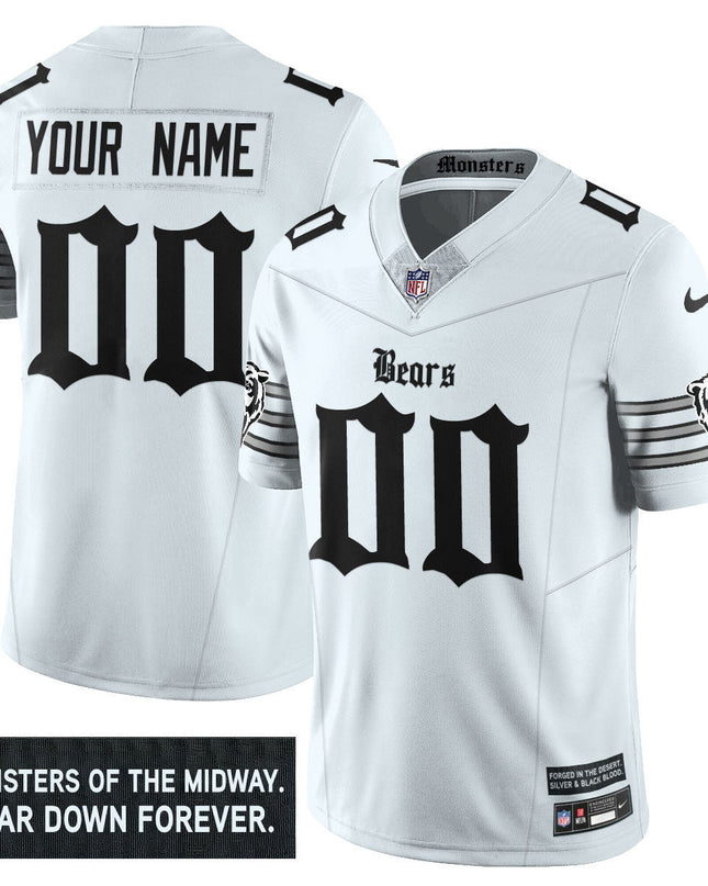 Men's Chicago Bears 'Gothic Monsters Edition' Vapor Limited Jersey - All Stitched CHIBEA_KDZ - KINDOZY