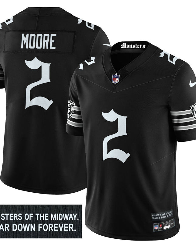 Men's Chicago Bears 'Gothic Monsters Edition' Vapor Limited Jersey - All Stitched CHIBEA_KDZ - KINDOZY