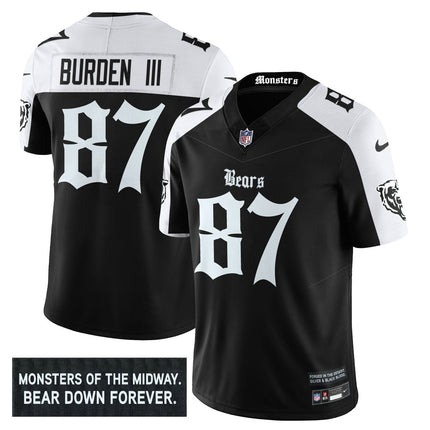 Men's Chicago Bears 'Gothic Monsters Edition' Vapor Limited Jersey - All Stitched CHIBEA_KDZ - KINDOZY