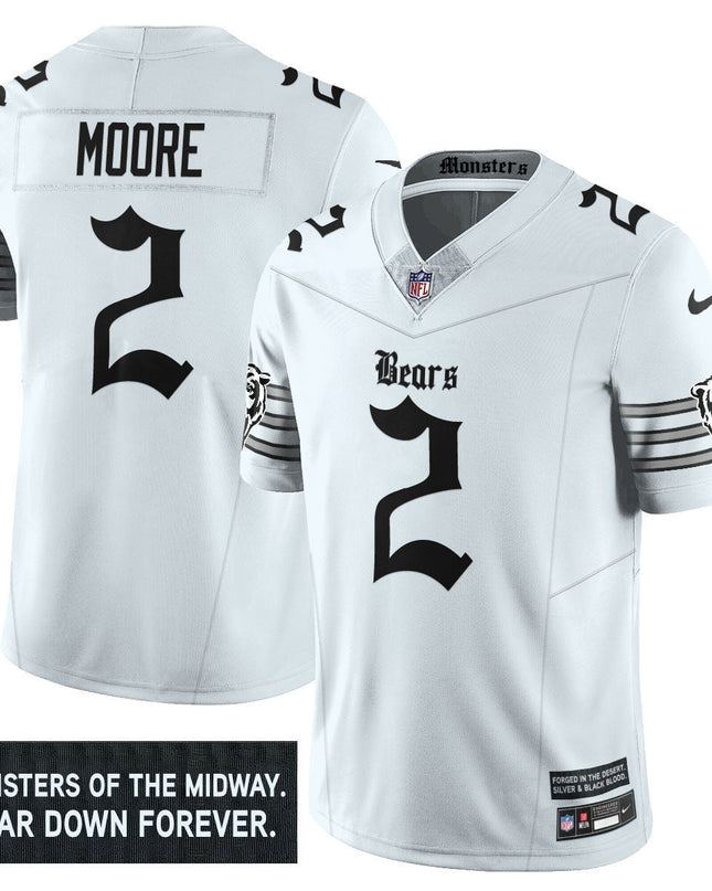 Men's Chicago Bears 'Gothic Monsters Edition' Vapor Limited Jersey - All Stitched CHIBEA_KDZ - KINDOZY