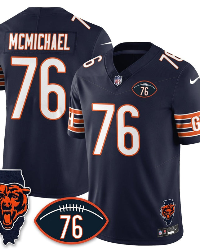 Men's Chicago Bears Honor Steve McMichael Jersey - All Stitched CHIBEA_KDZ - KINDOZY