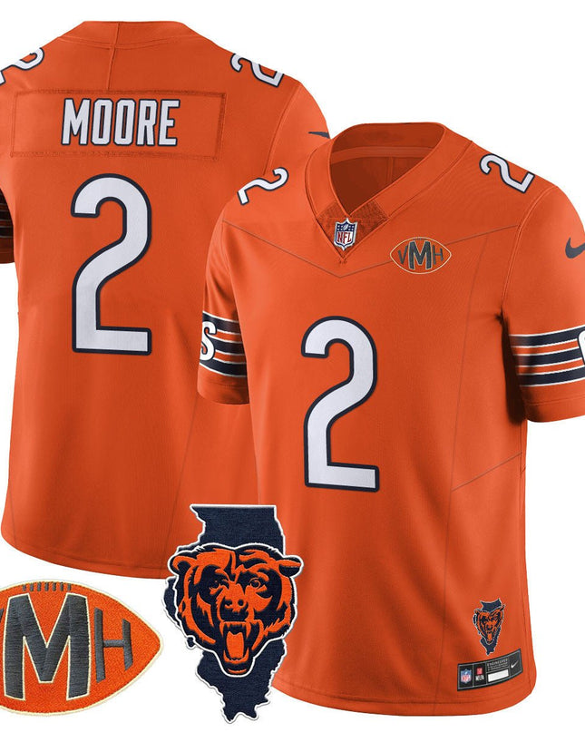 Men's Chicago Bears Honor Virginia Halas McCaskey Jersey - All Stitched CHIBEA_KDZ - KINDOZY