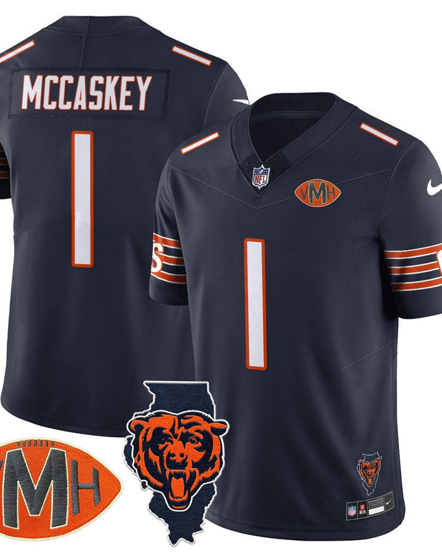 Men's Chicago Bears Honor Virginia Halas McCaskey Jersey - All Stitched CHIBEA_KDZ - KINDOZY