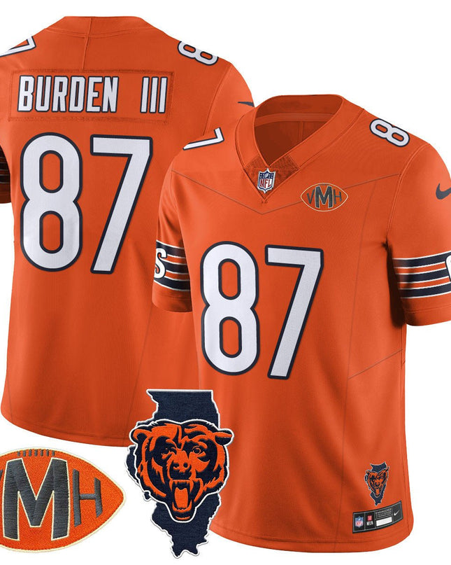 Men's Chicago Bears Honor Virginia Halas McCaskey Jersey - All Stitched CHIBEA_KDZ - KINDOZY