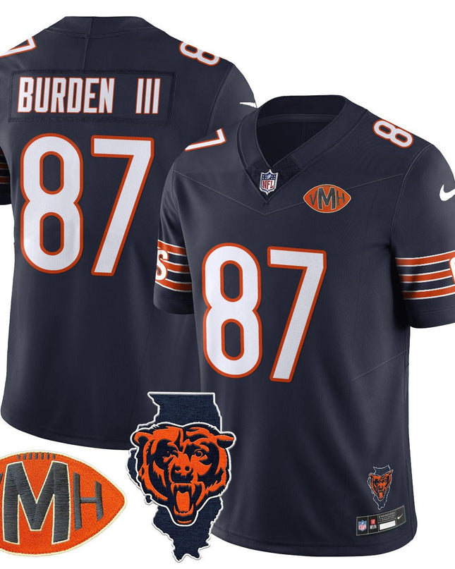 Men's Chicago Bears Honor Virginia Halas McCaskey Jersey - All Stitched CHIBEA_KDZ - KINDOZY