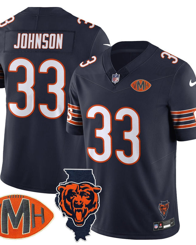 Men's Chicago Bears Honor Virginia Halas McCaskey Jersey - All Stitched CHIBEA_KDZ - KINDOZY