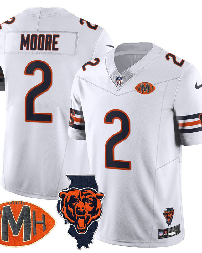 Men's Chicago Bears Honor Virginia Halas McCaskey Jersey - All Stitched CHIBEA_KDZ - KINDOZY