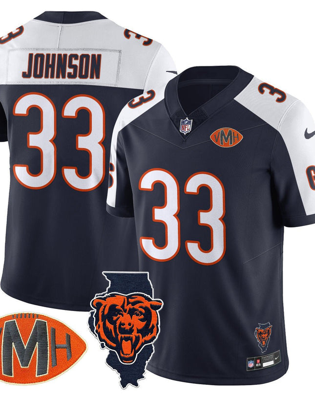 Men's Chicago Bears Honor Virginia Halas McCaskey Jersey - All Stitched CHIBEA_KDZ - KINDOZY