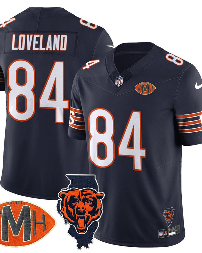 Men's Chicago Bears Honor Virginia Halas McCaskey Jersey - All Stitched CHIBEA_KDZ - KINDOZY