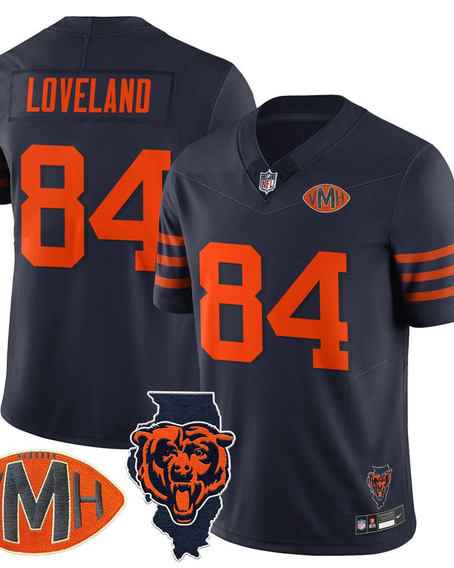 Men's Chicago Bears Honor Virginia Halas McCaskey Jersey - All Stitched CHIBEA_KDZ - KINDOZY