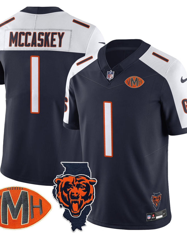 Men's Chicago Bears Honor Virginia Halas McCaskey Jersey - All Stitched CHIBEA_KDZ - KINDOZY