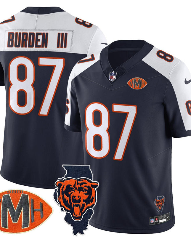 Men's Chicago Bears Honor Virginia Halas McCaskey Jersey - All Stitched CHIBEA_KDZ - KINDOZY