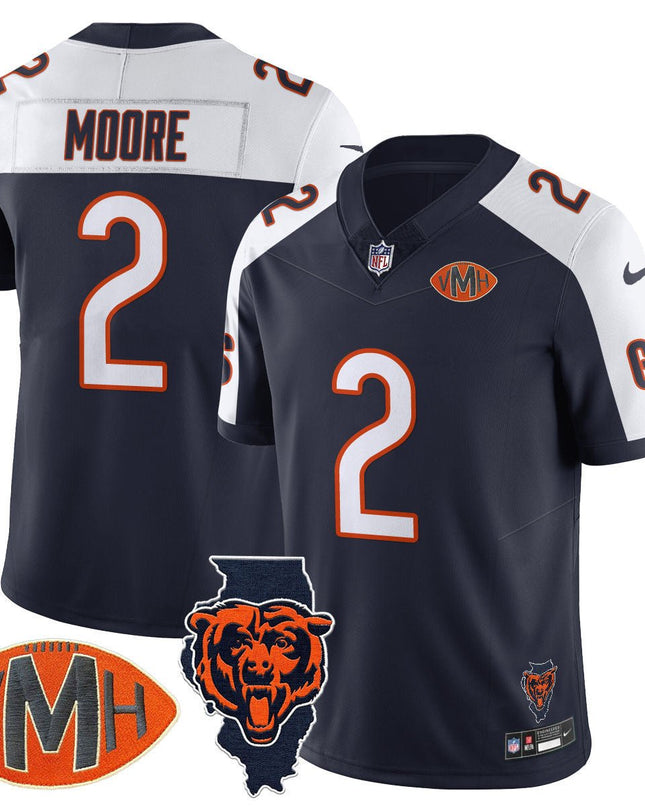 Men's Chicago Bears Honor Virginia Halas McCaskey Jersey - All Stitched CHIBEA_KDZ - KINDOZY