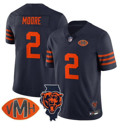 Men's Chicago Bears Honor Virginia Halas McCaskey Jersey - All Stitched CHIBEA_KDZ - KINDOZY