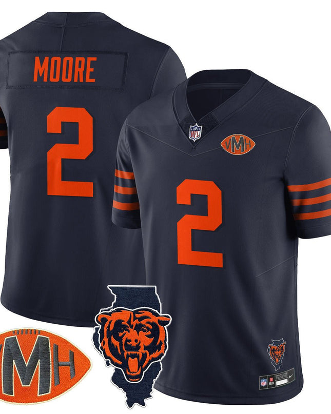 Men's Chicago Bears Honor Virginia Halas McCaskey Jersey - All Stitched CHIBEA_KDZ - KINDOZY