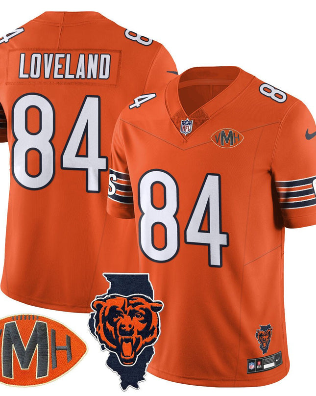 Men's Chicago Bears Honor Virginia Halas McCaskey Jersey - All Stitched CHIBEA_KDZ - KINDOZY