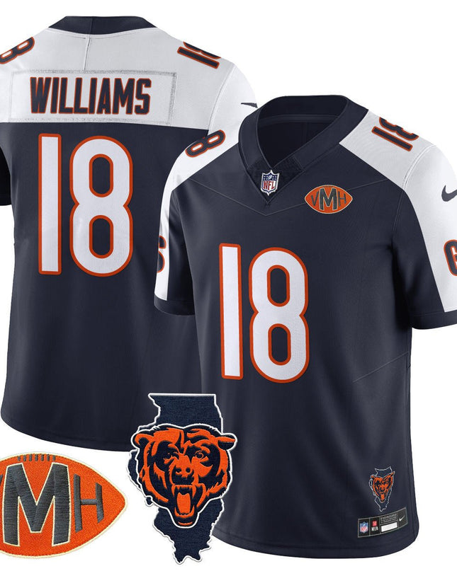 Men's Chicago Bears Honor Virginia Halas McCaskey Jersey - All Stitched CHIBEA_KDZ - KINDOZY