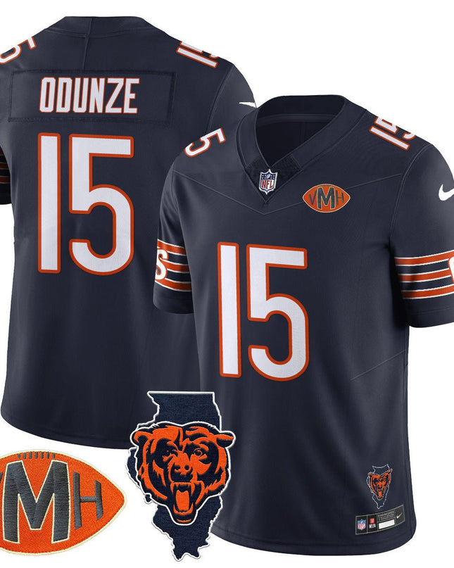 Men's Chicago Bears Honor Virginia Halas McCaskey Jersey - All Stitched CHIBEA_KDZ - KINDOZY