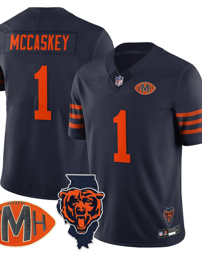 Men's Chicago Bears Honor Virginia Halas McCaskey Jersey - All Stitched CHIBEA_KDZ - KINDOZY