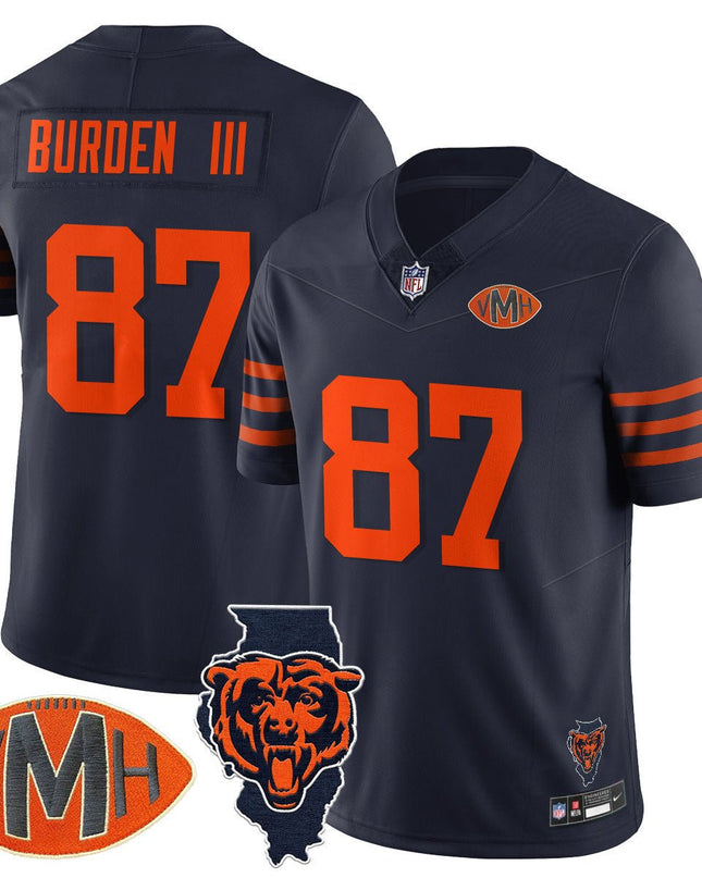Men's Chicago Bears Honor Virginia Halas McCaskey Jersey - All Stitched CHIBEA_KDZ - KINDOZY