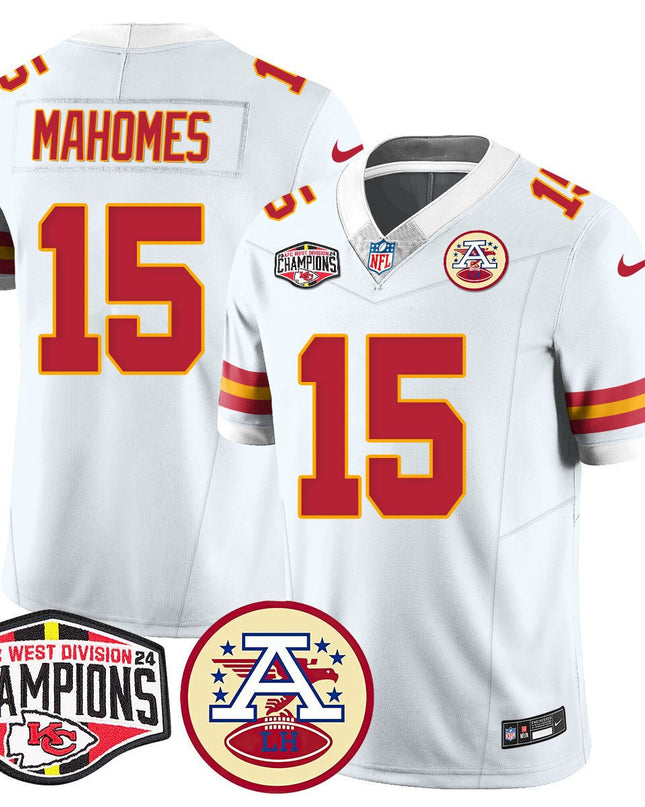 Men's Chiefs 2024 AFC West Champs Jersey - All Stitched KCCHI_KDZ - KINDOZY