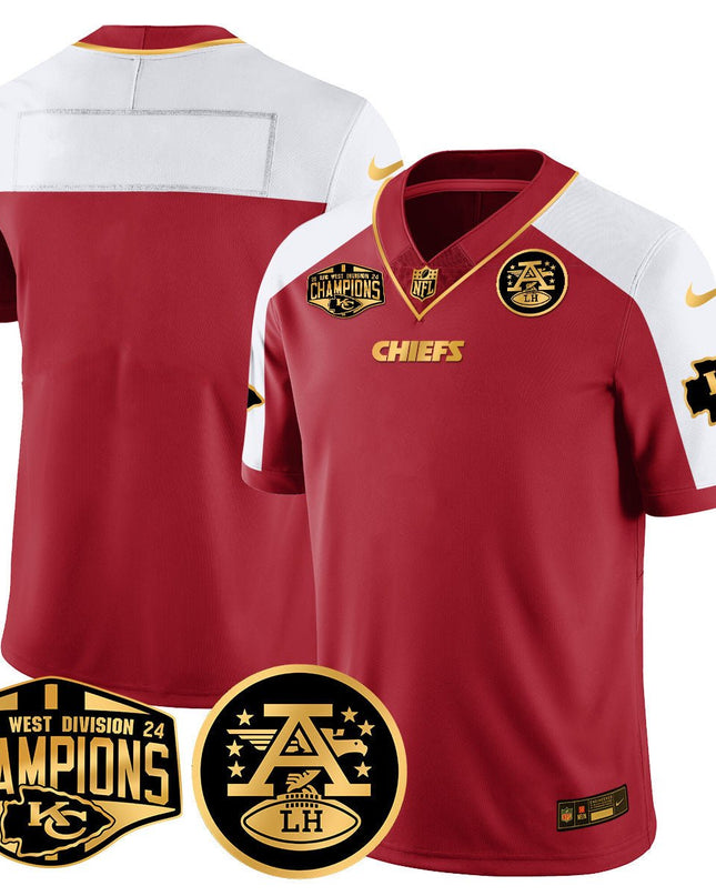 Men's Chiefs 2024 AFC West Champs Jersey - All Stitched KCCHI_KDZ - KINDOZY