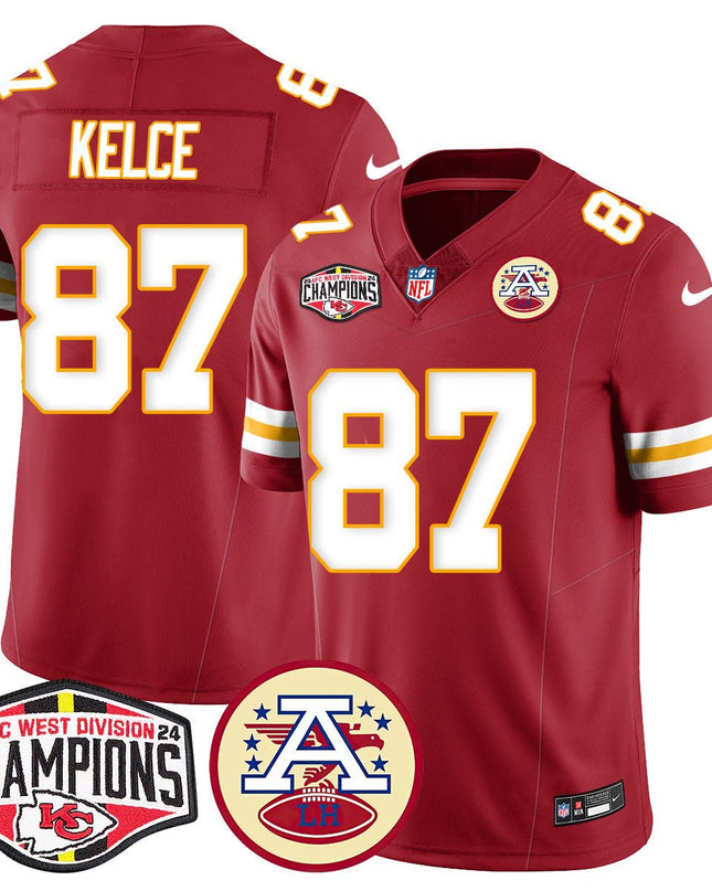 Men's Chiefs 2024 AFC West Champs Jersey - All Stitched KCCHI_KDZ - KINDOZY