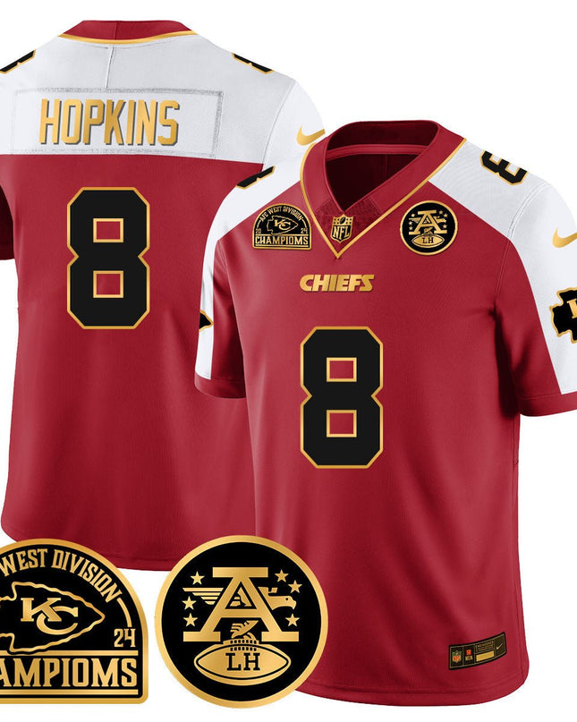 Men's Chiefs 2024 AFC West Champs Jersey - All Stitched KCCHI_KDZ - KINDOZY