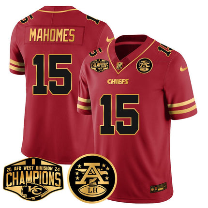Men's Chiefs 2024 AFC West Champs Jersey - All Stitched KCCHI_KDZ - KINDOZY