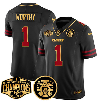 Men's Chiefs 2024 AFC West Champs Jersey - All Stitched KCCHI_KDZ - KINDOZY