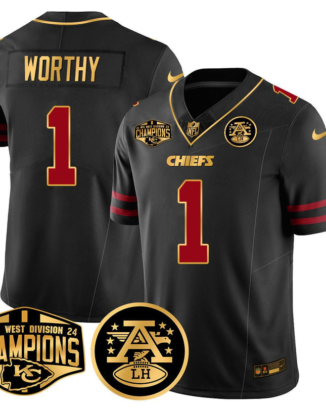 Men's Chiefs 2024 AFC West Champs Jersey - All Stitched KCCHI_KDZ - KINDOZY