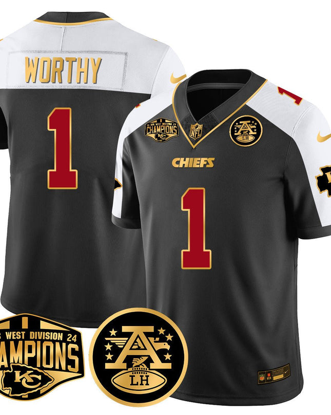 Men's Chiefs 2024 AFC West Champs Jersey - All Stitched KCCHI_KDZ - KINDOZY