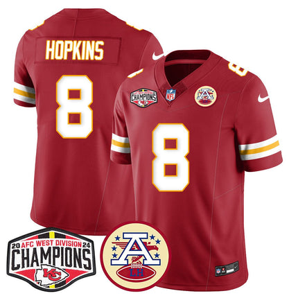 Men's Chiefs 2024 AFC West Champs Jersey - All Stitched KCCHI_KDZ - KINDOZY