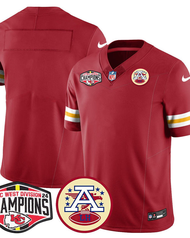 Men's Chiefs 2024 AFC West Champs Jersey - All Stitched KCCHI_KDZ - KINDOZY