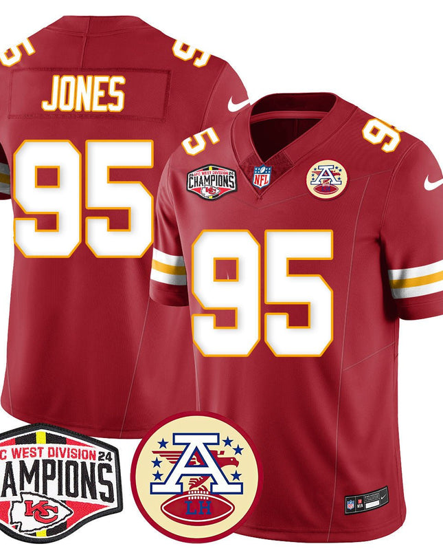 Men's Chiefs 2024 AFC West Champs Jersey - All Stitched KCCHI_KDZ - KINDOZY