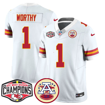 Men's Chiefs 2024 AFC West Champs Jersey - All Stitched KCCHI_KDZ - KINDOZY