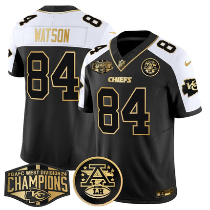 Men's Chiefs 2024 AFC West Division Champions Patch Gold Vapor Limited Jersey - All Stitched KCCHI_KDZ - KINDOZY