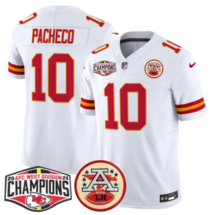 Men's Chiefs 2024 AFC West Division Champions Patch Vapor Limited Jersey - All Stitched KCCHI_KDZ - KINDOZY