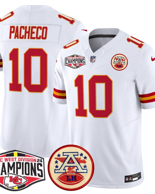 Men's Chiefs 2024 AFC West Division Champions Patch Vapor Limited Jersey - All Stitched KCCHI_KDZ - KINDOZY